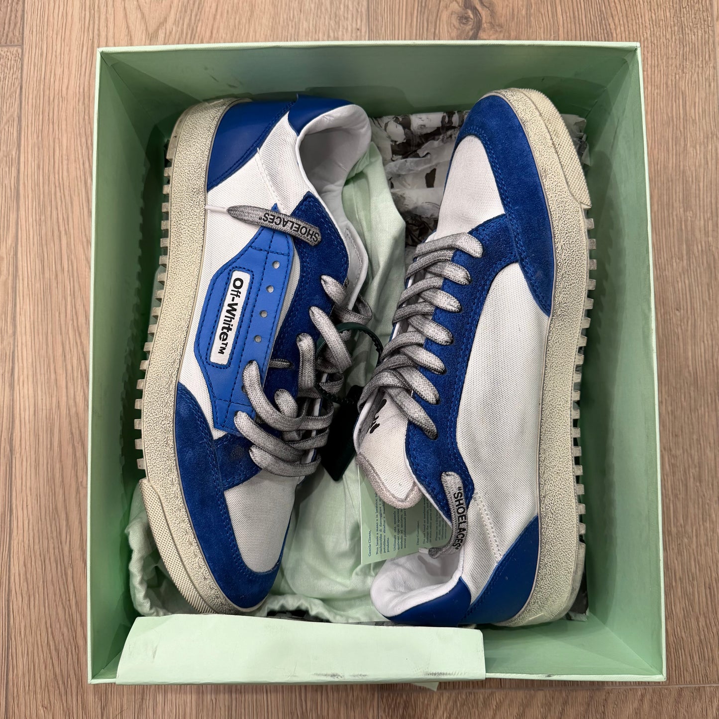 WORN OFF WHITE SIZE 10.5