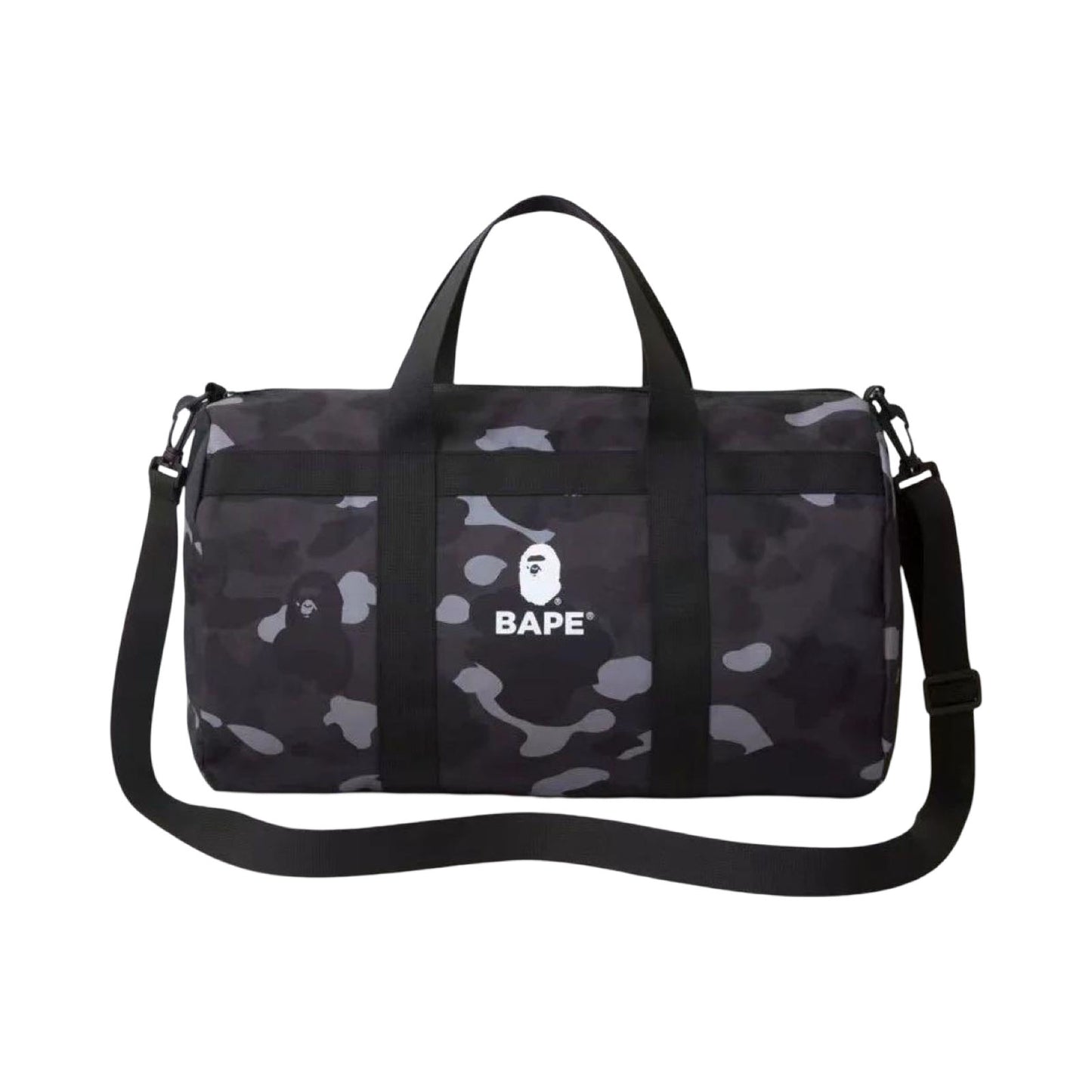 BAPE Grey Black Duffle bag