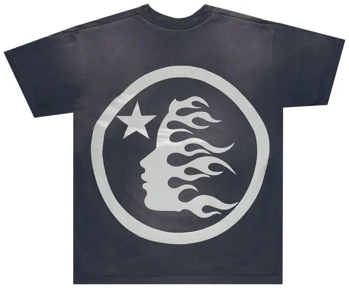 Hellstar Gel Sport Logo T-Shirt 'Black/Blue'