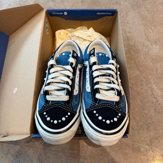 WORN Vans LX Old Skool 36 Pearlized Pack Black Navy - Used/Worn