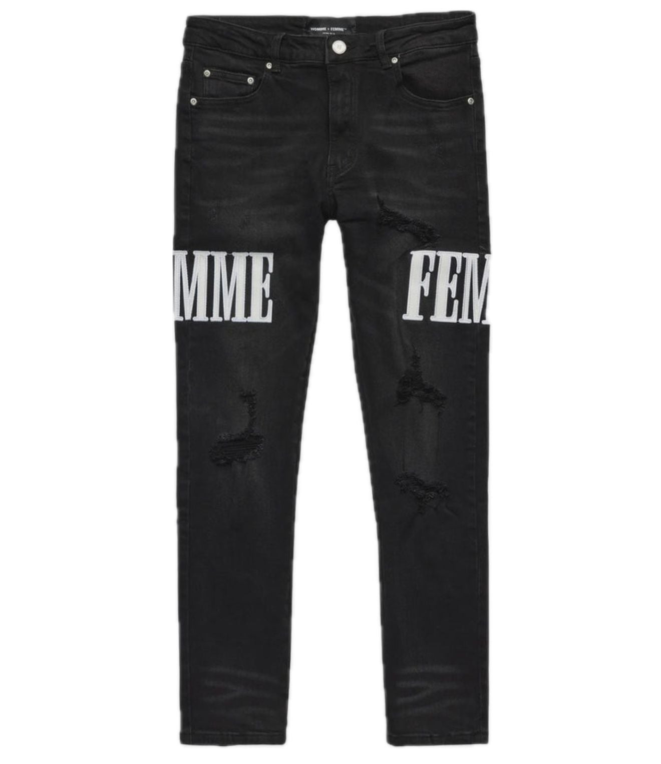 HOMME FEMME Black Jeans
