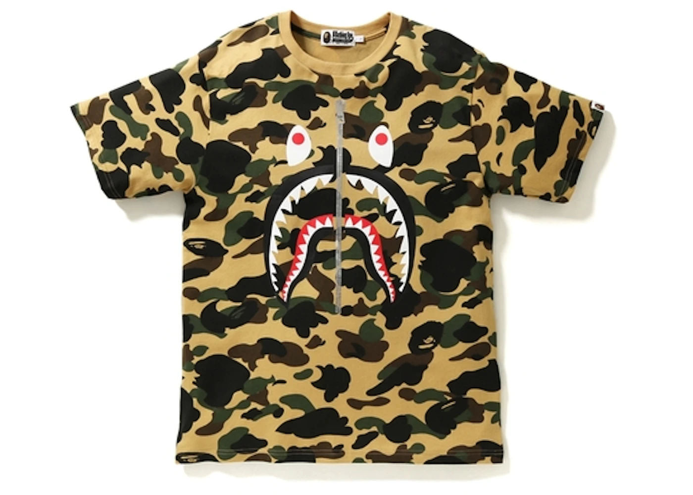 BAPE 1st Camo Shark Tee Yellow/Camo
