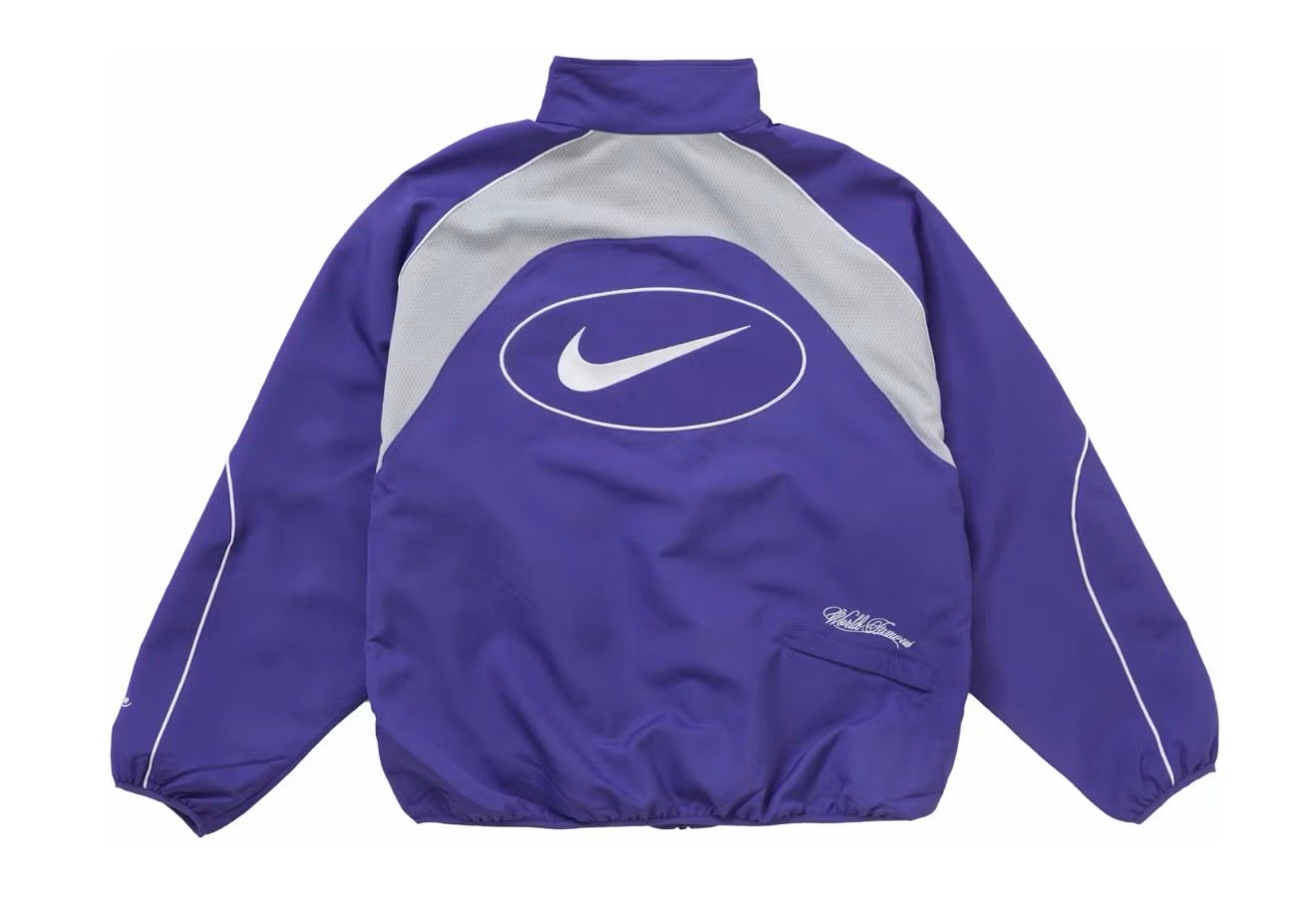 NIKE X SUPREME PURPLE TRACKJACKET