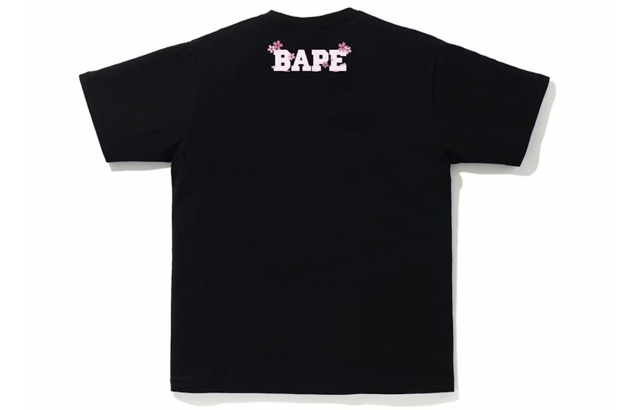 BAPE Sakura Photo Tee Black