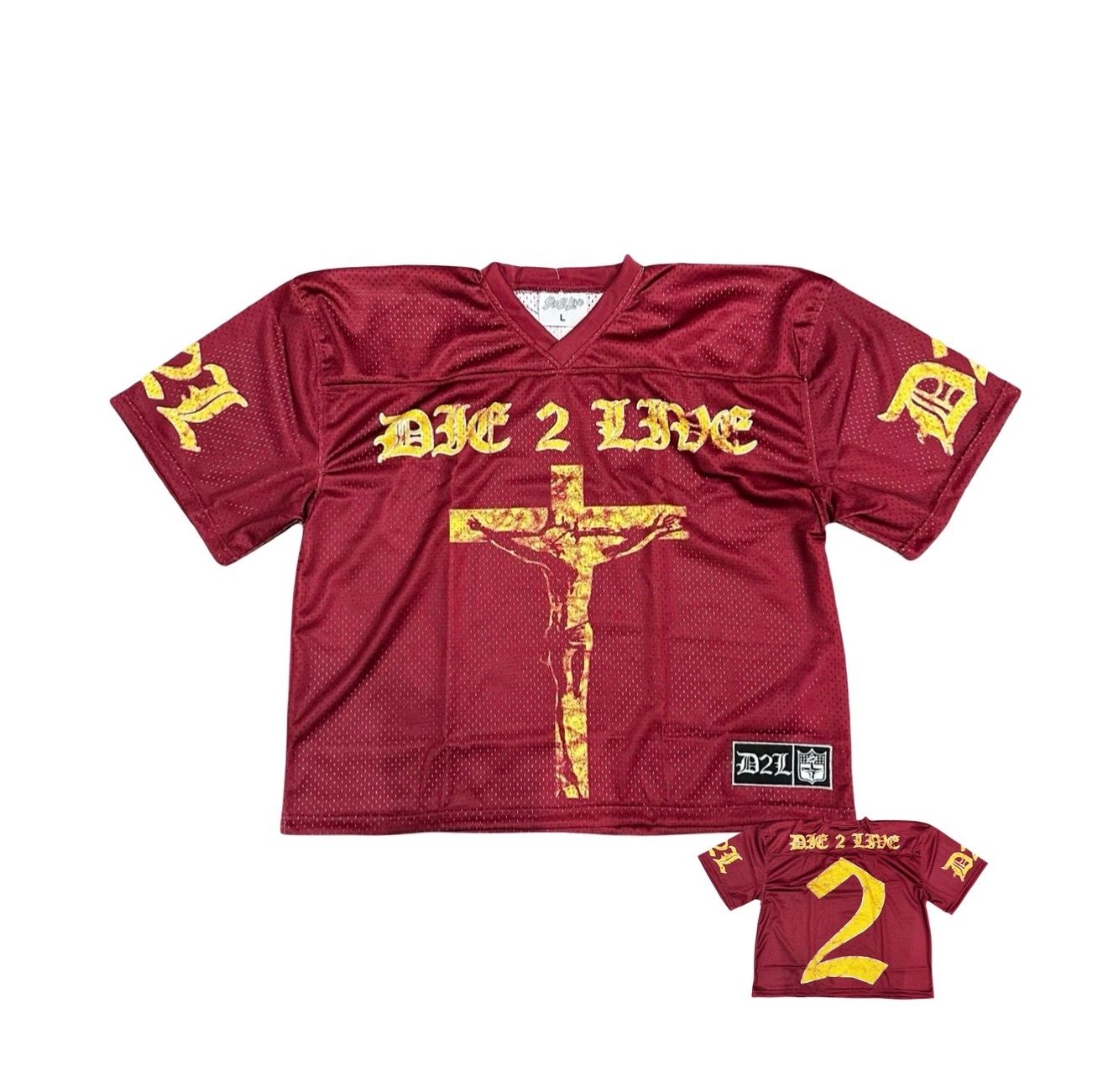 D2L CROSS JERSEY MAROON