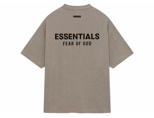 ESSENTIALS HEATHER GREY TEE