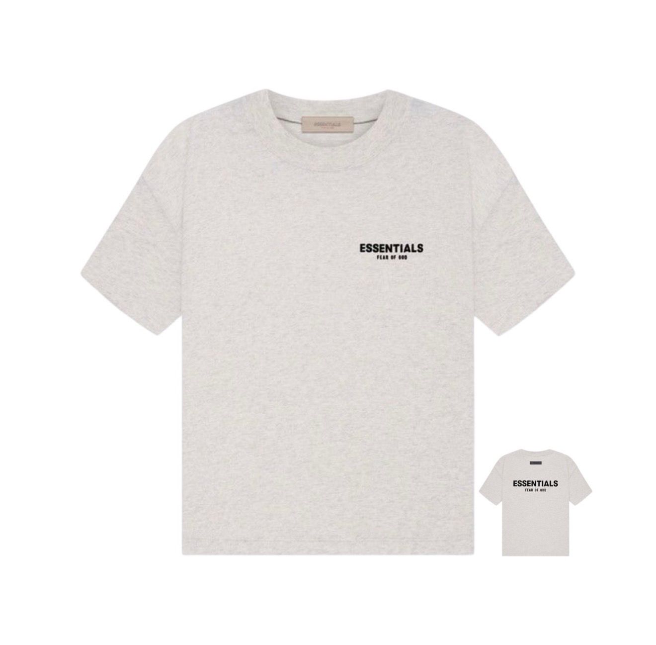 ESSENTIALS LIGHT OATMEAL TEE