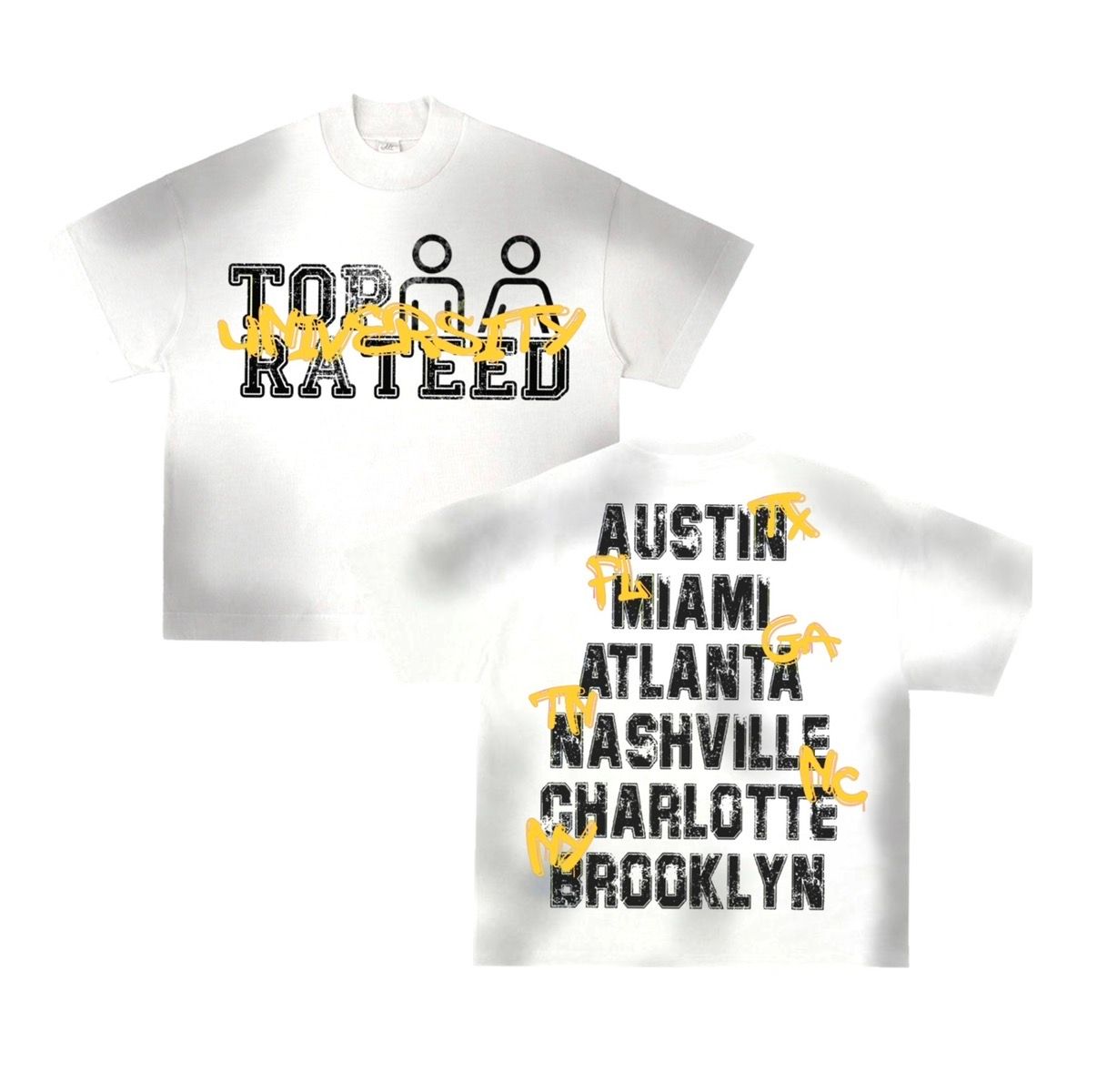 TR UNIVERSITY YELLOW TEE