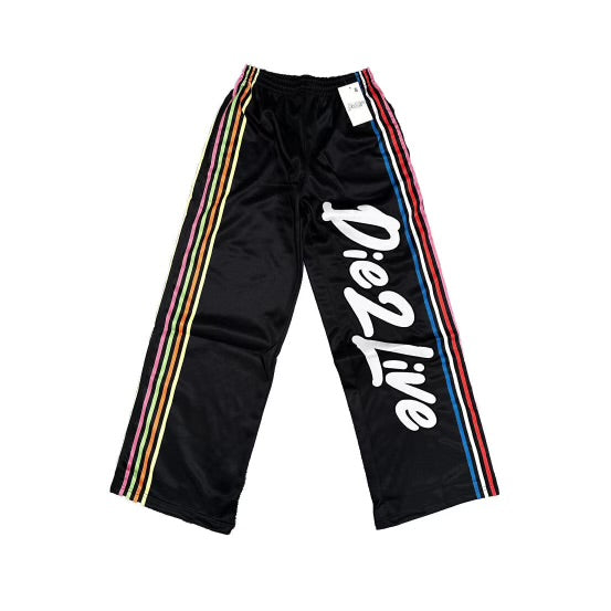 D2L BLACK TRACK PANTS