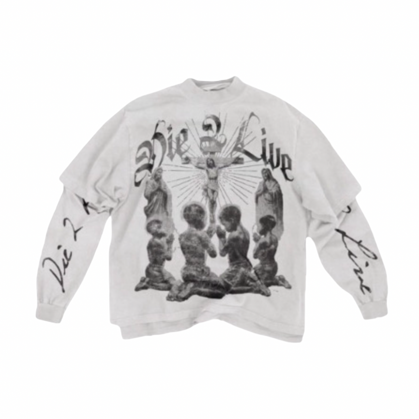 D2L WHITE LONG-SLEEVE