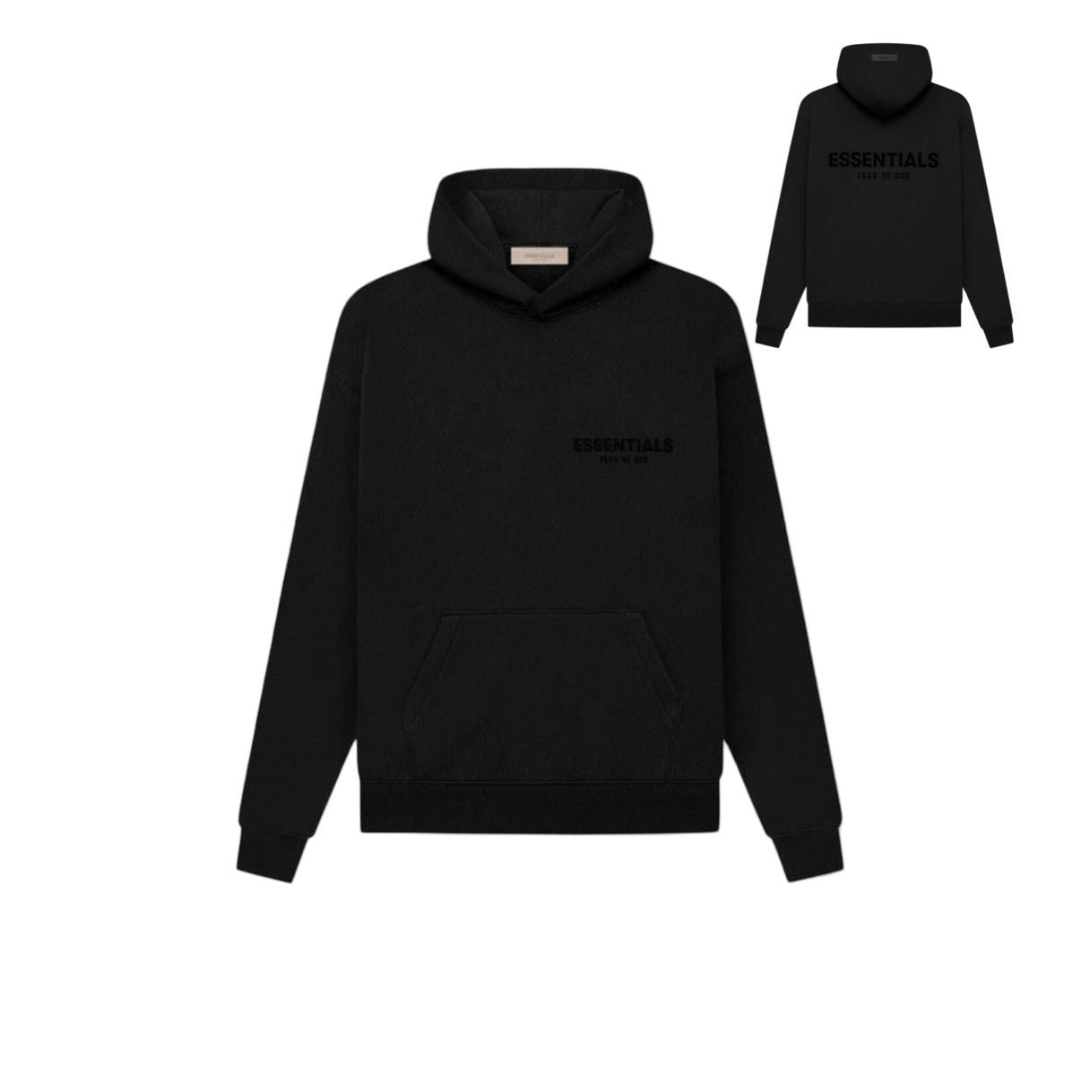 ESSENTIALS LIMO BLACK HOODIE