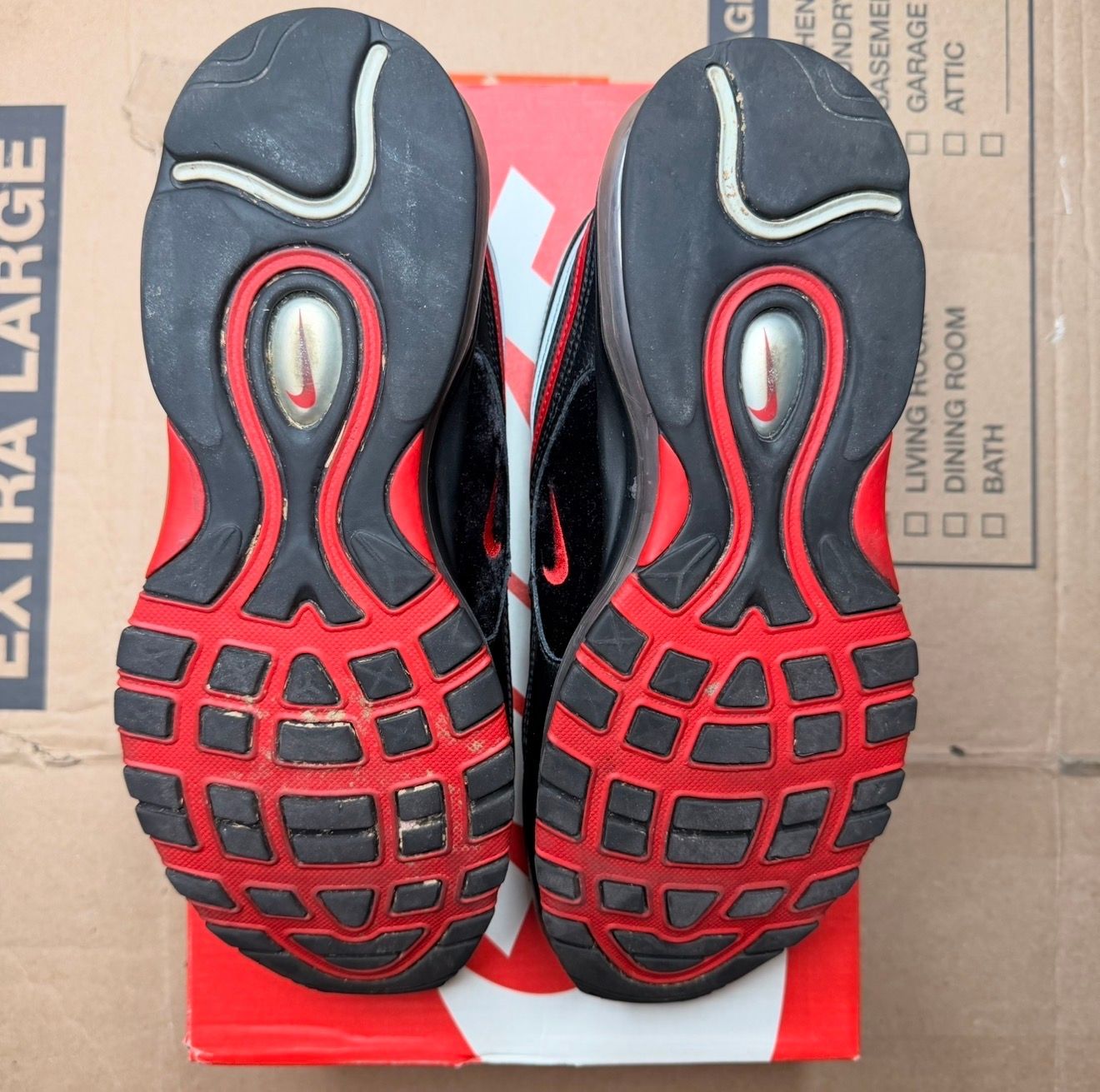 WORN AIR MAX 97 "RED/BLACK" - Used/Worn