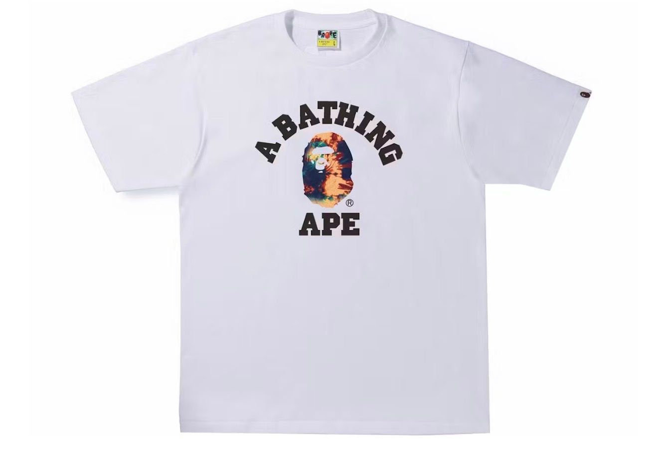 BAPE Tie Dye Tee White
