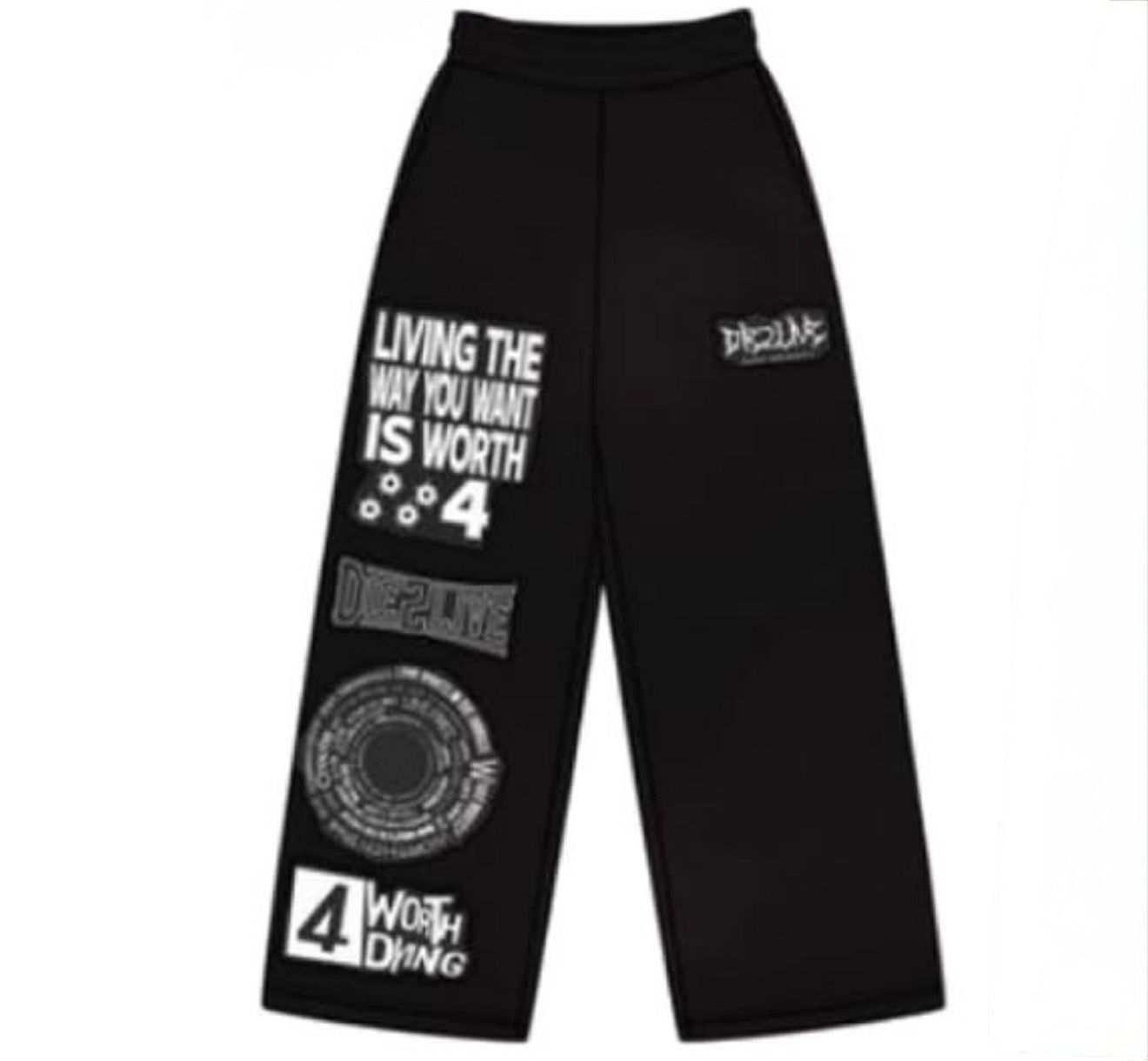 D2L BLACK SWEATPANTS