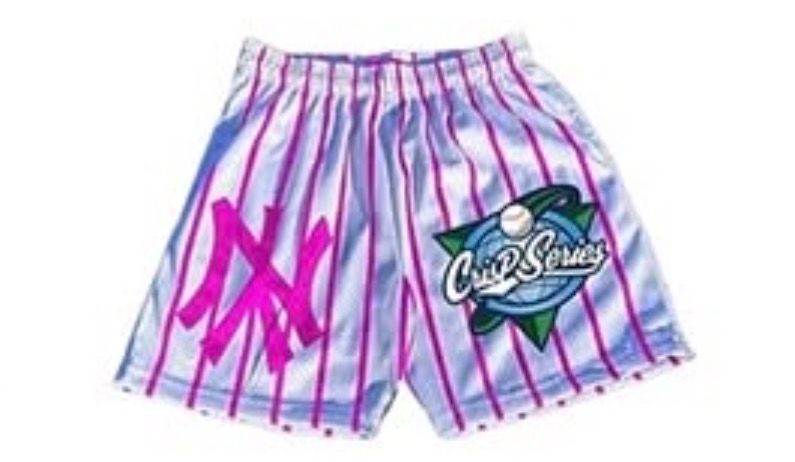 Crisp Baseball League White Shorts