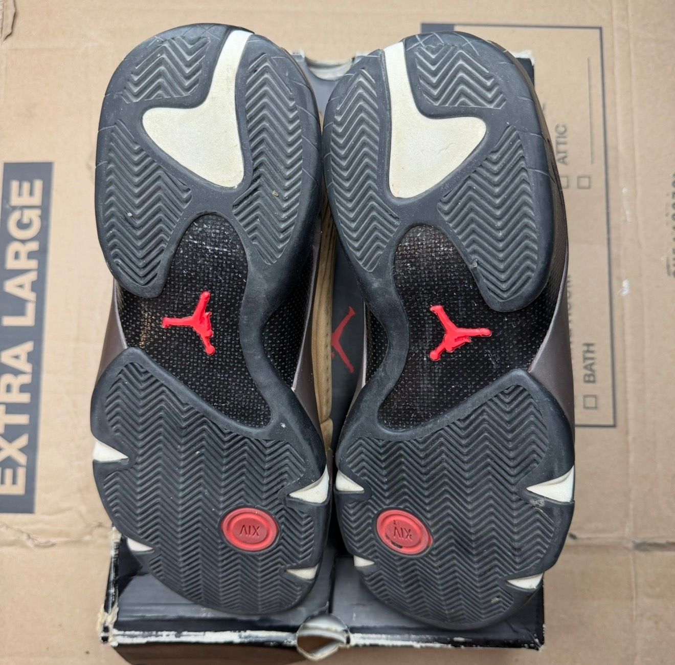 WORN JORDAN 14 "WINTERIZED BROWN" - Used/Worn