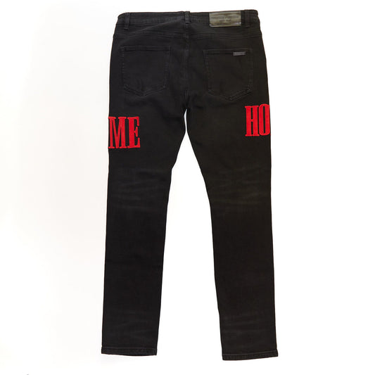 HOMME FEMME Red/Black Jeans