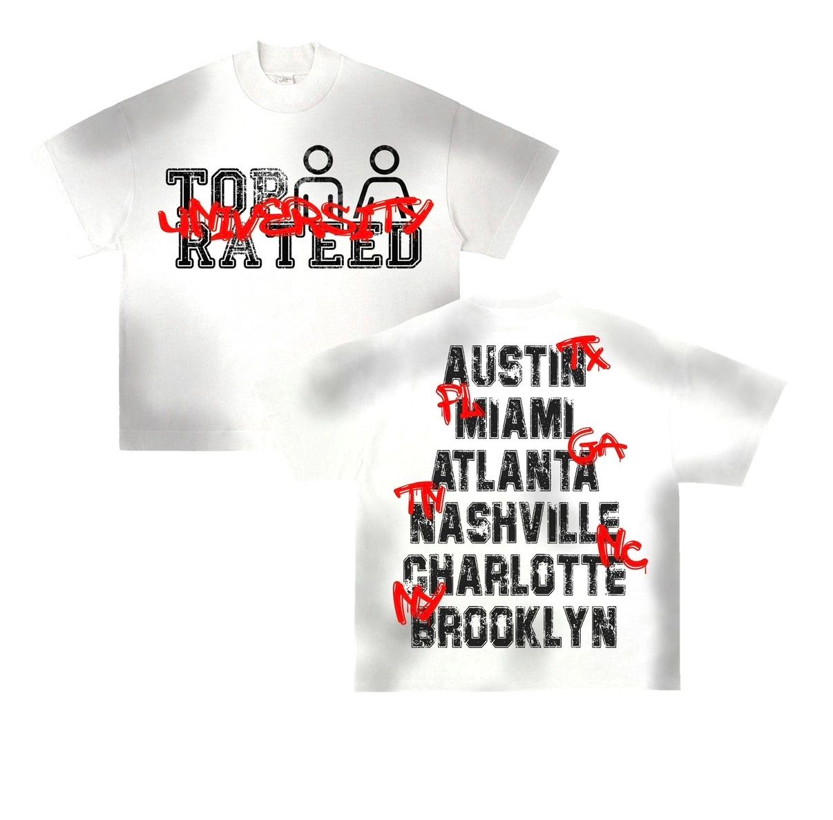 TR UNIVERSITY RED TEE