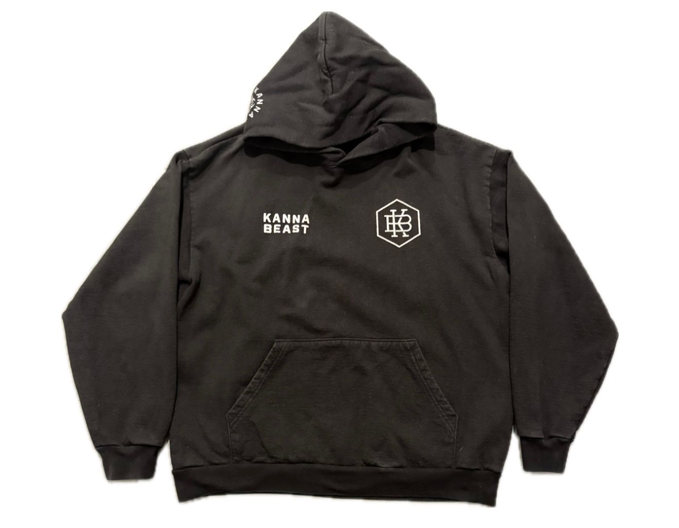 KANNA BEAST Black Logo Hoodie - Used/Worn