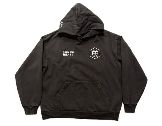 KANNA BEAST Black Logo Hoodie - Used/Worn