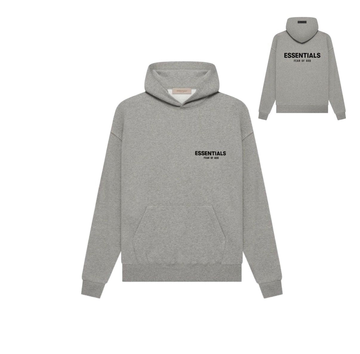 ESSENTIALS DARK OATMEAL HOODIE