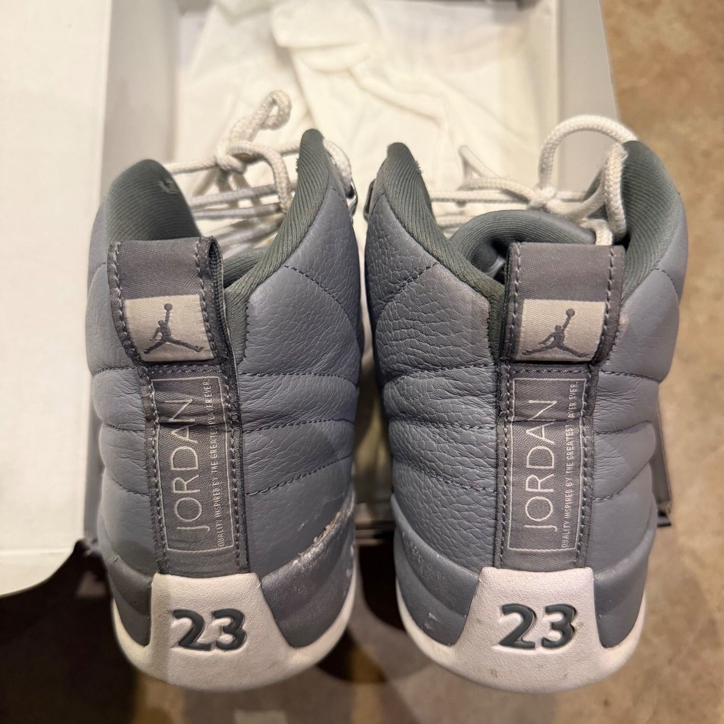WORN JORDAN 12 "STEALTH" - Used/Worn