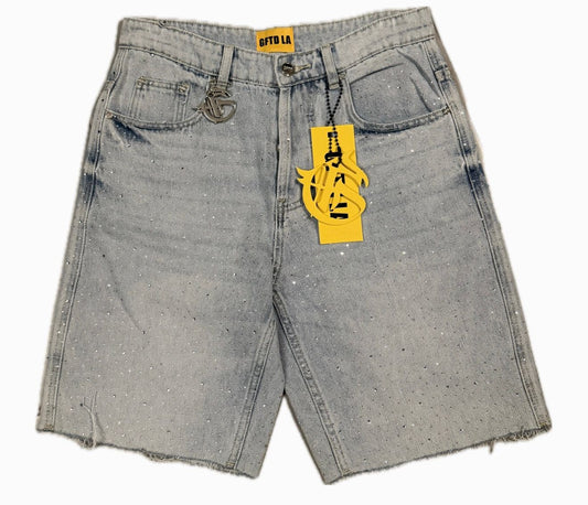 GFTD LA Light Wash Denim Shorts