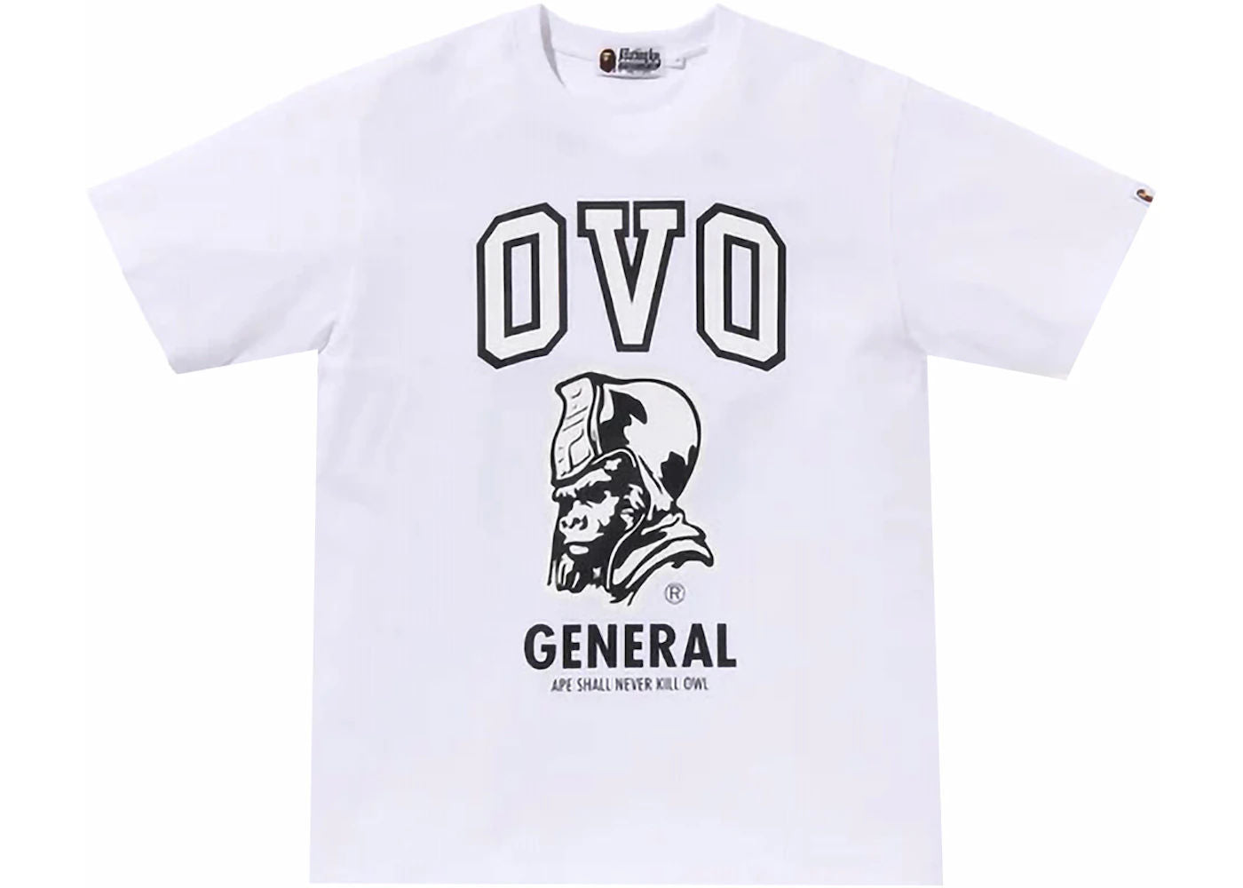 BAPE x OVO General Tee White