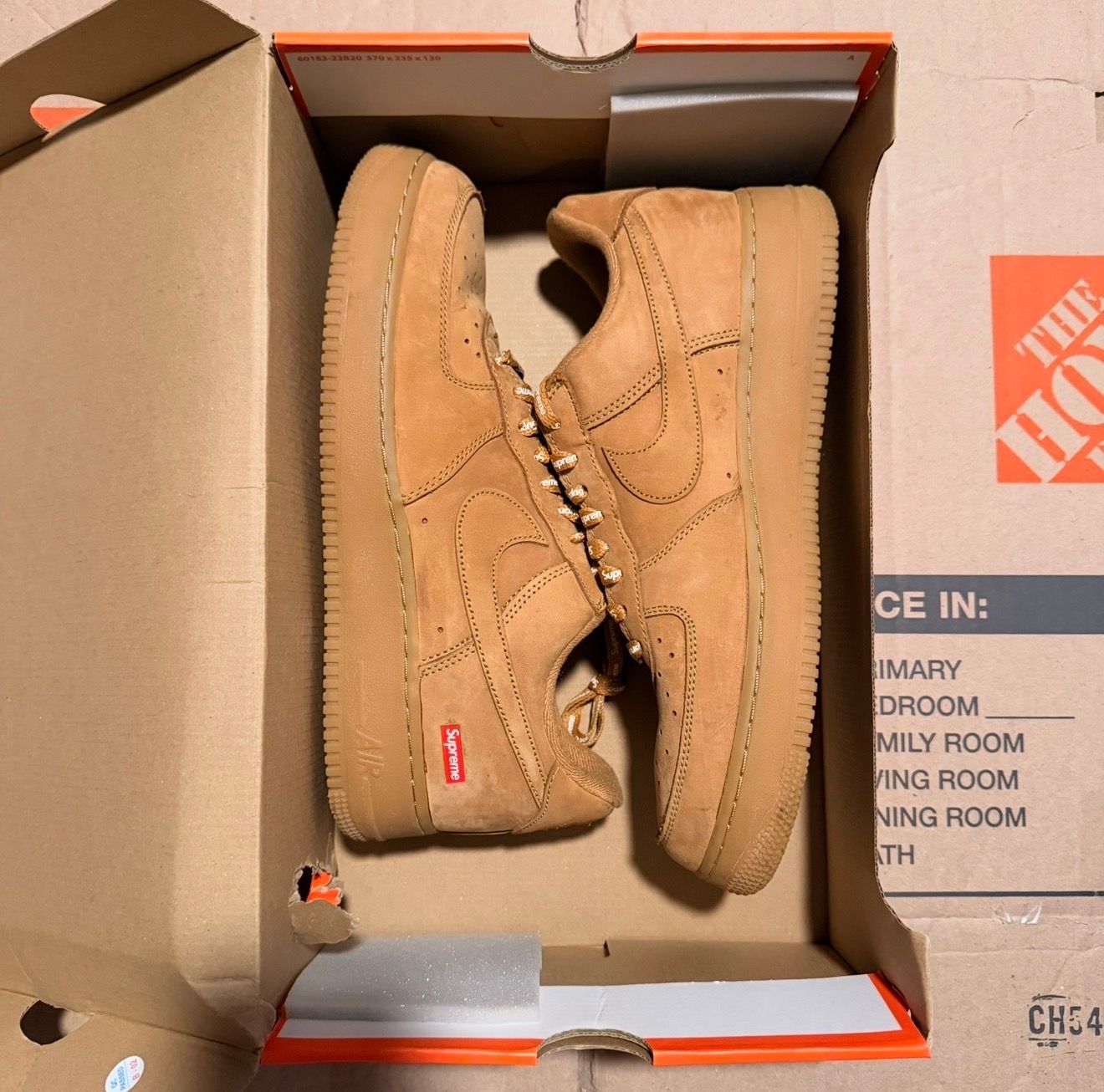 WORN AIR FORCE 1 "SUPREME WHEAT" - Used/Worn