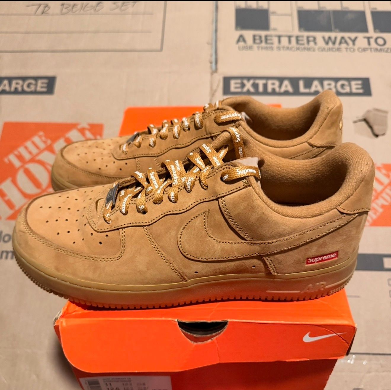 WORN AIR FORCE 1 "SUPREME WHEAT" - Used/Worn