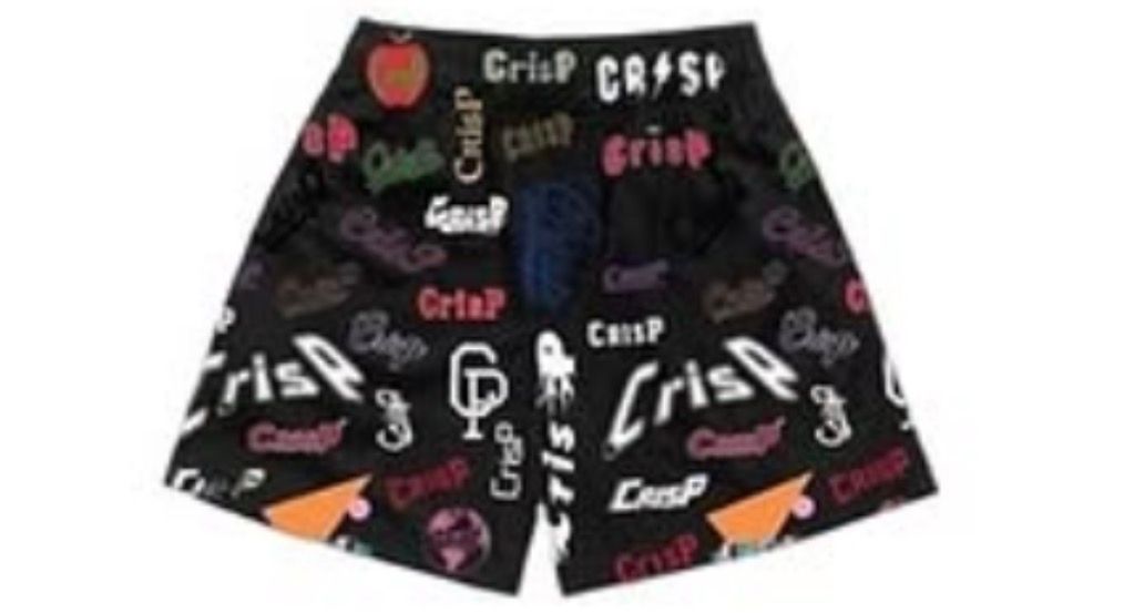Crisp Graffiti Black Shorts