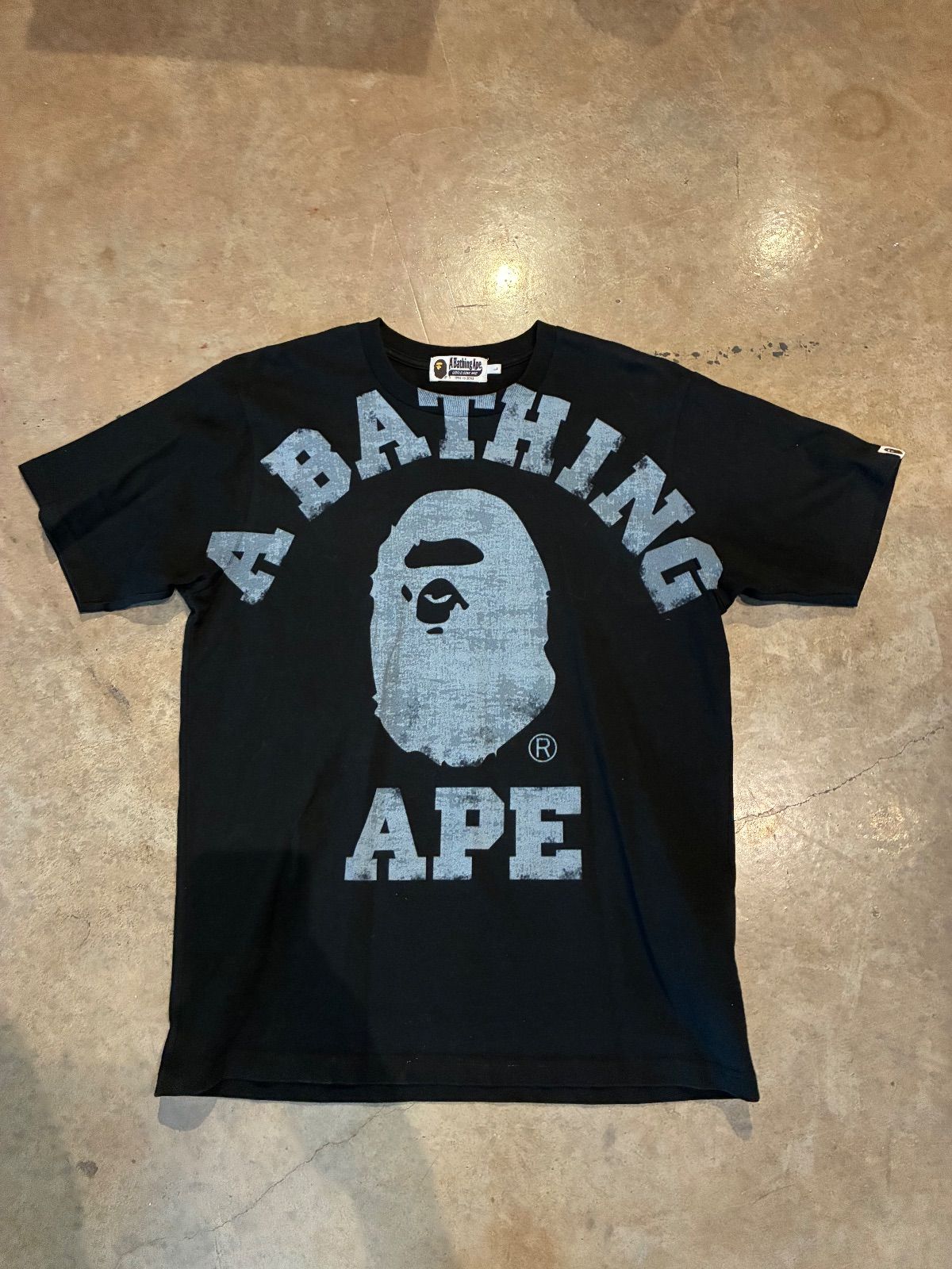 WORN BAPE Black Tee - Used/Worn