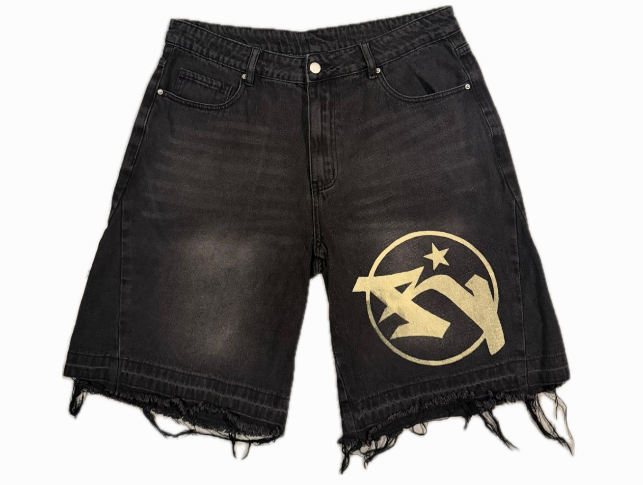 Revolver Black Jean Shorts