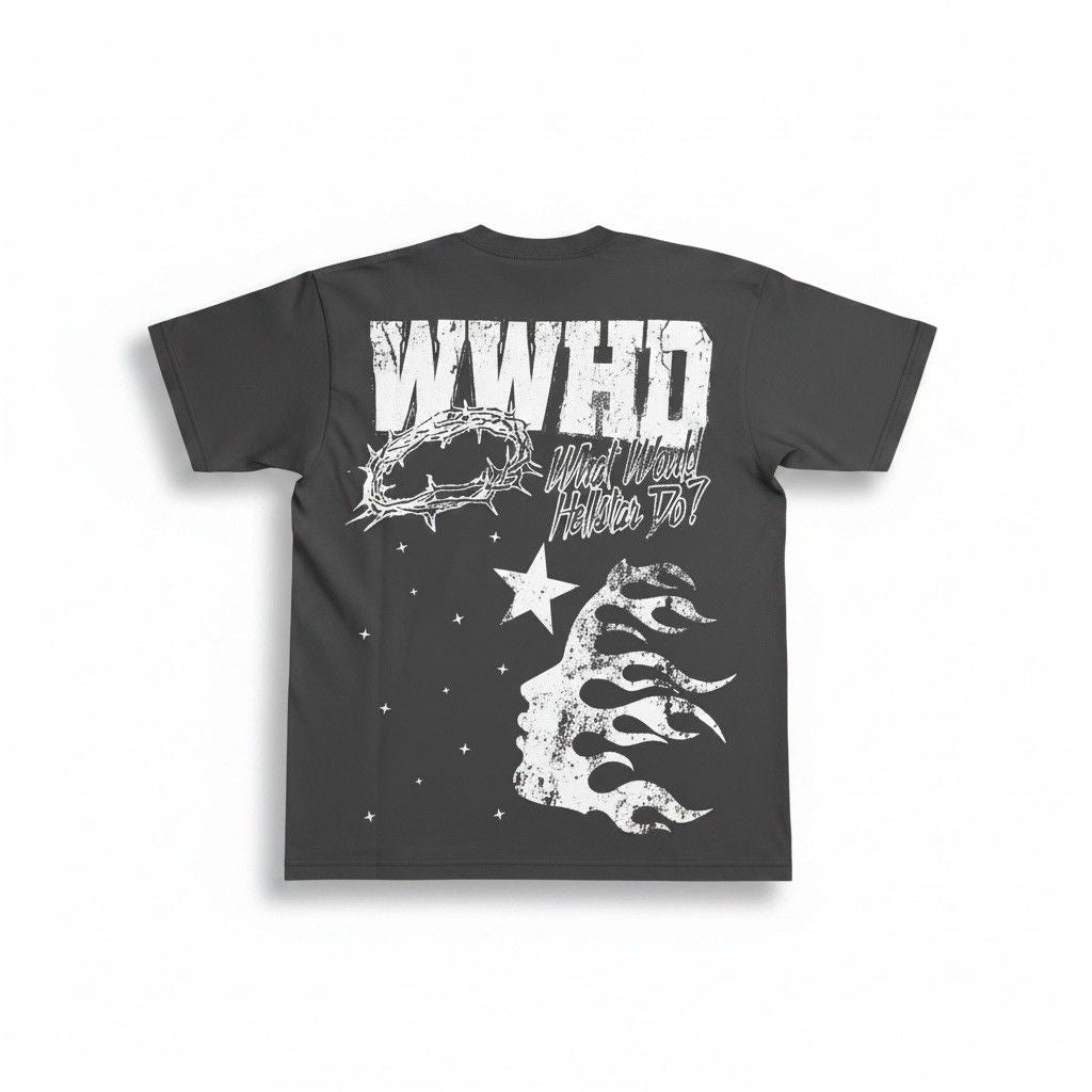 Hellstar Path To Paradise Graphic T-Shirt Washed Black