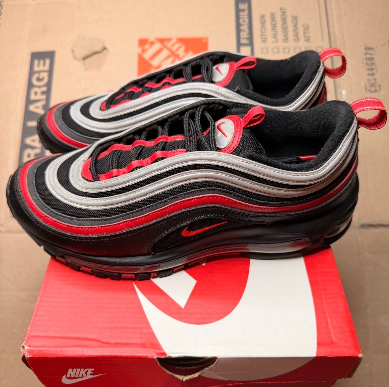 WORN AIR MAX 97 "RED/BLACK" - Used/Worn