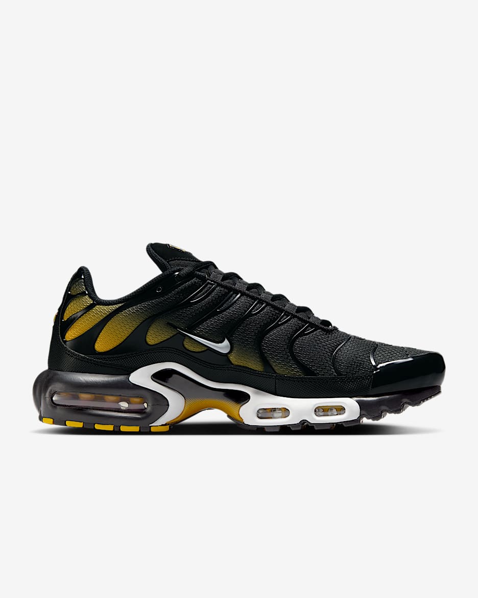 BRAND NEW NIKE AIR MAX PLUS “BLACK UNIVERSITY GOLD”