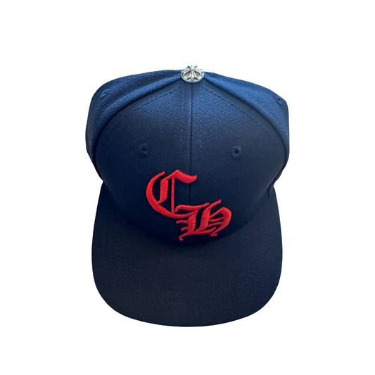 CHROME HEARTS NAVY RED HAT