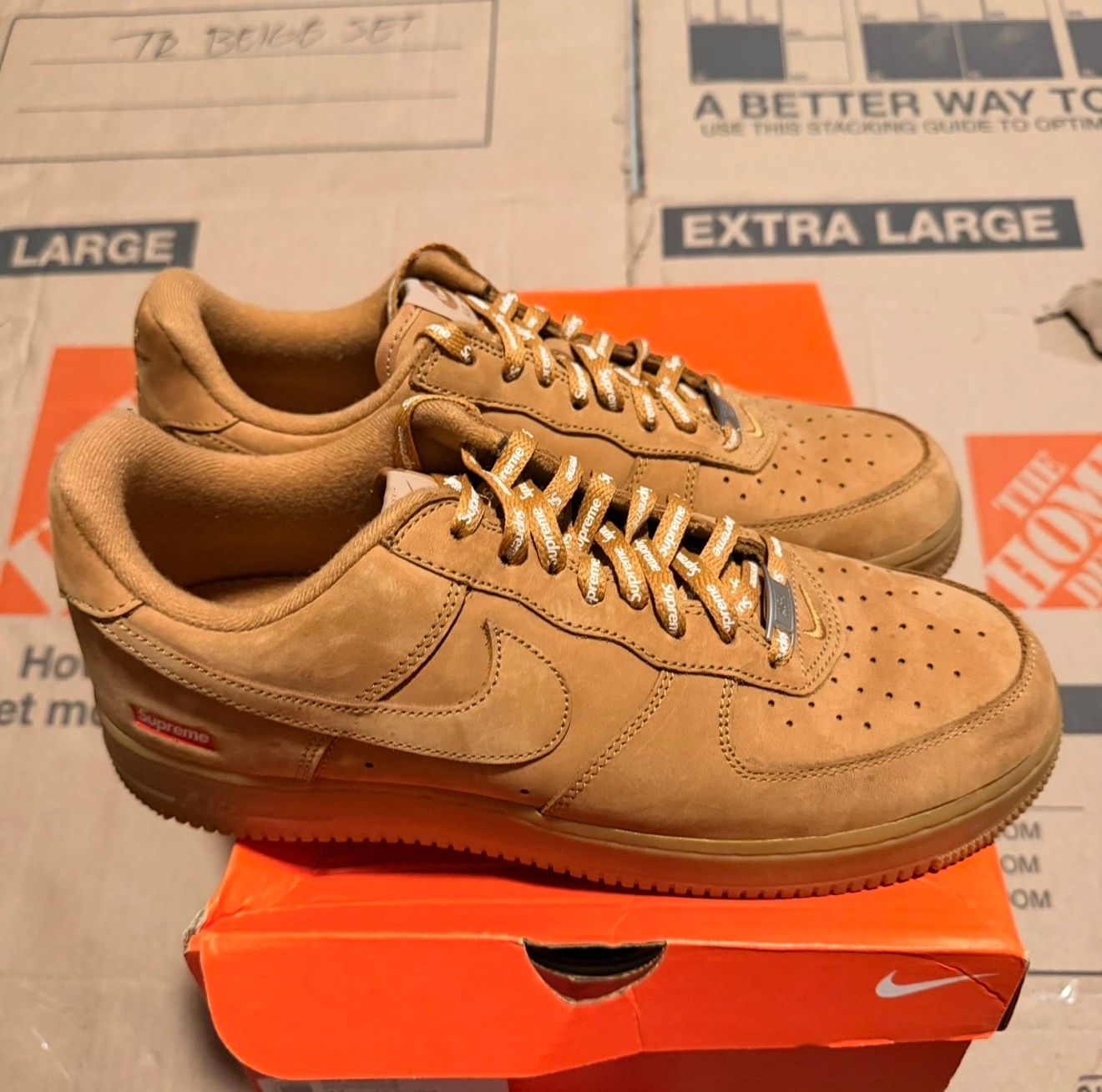WORN AIR FORCE 1 "SUPREME WHEAT" - Used/Worn