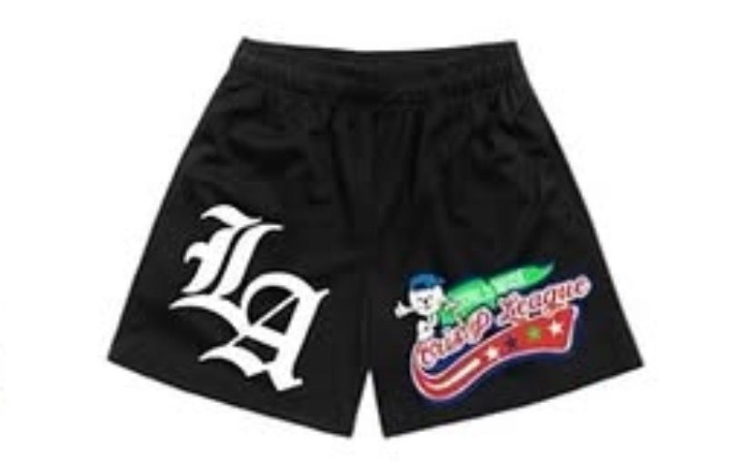 Crisp Baseball League Black Shorts