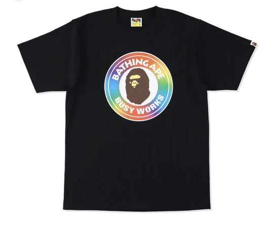 BAPE Rainbow Tee Black