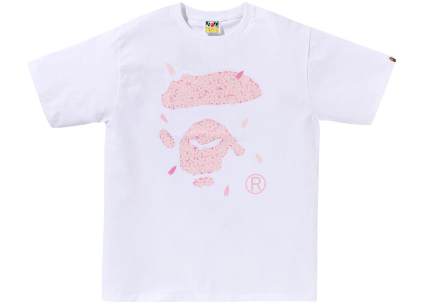 BAPE Sakura Ape Face Tee White