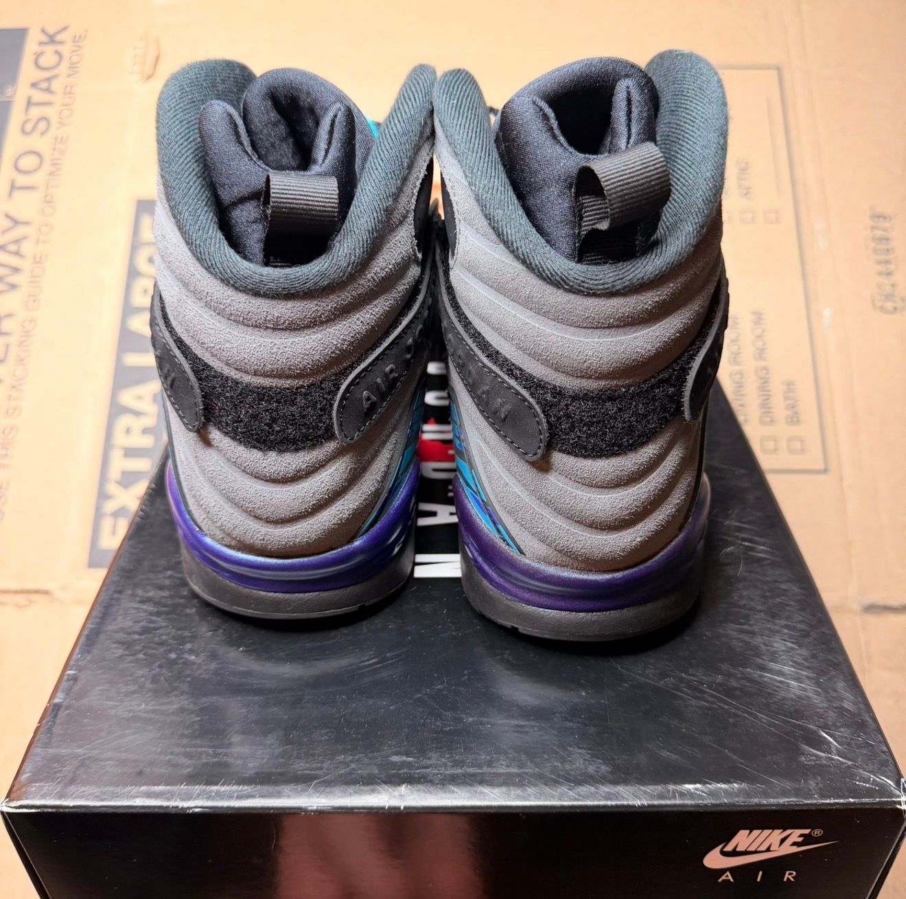 WORN JORDAN 8 "AQUA" - Used/Worn
