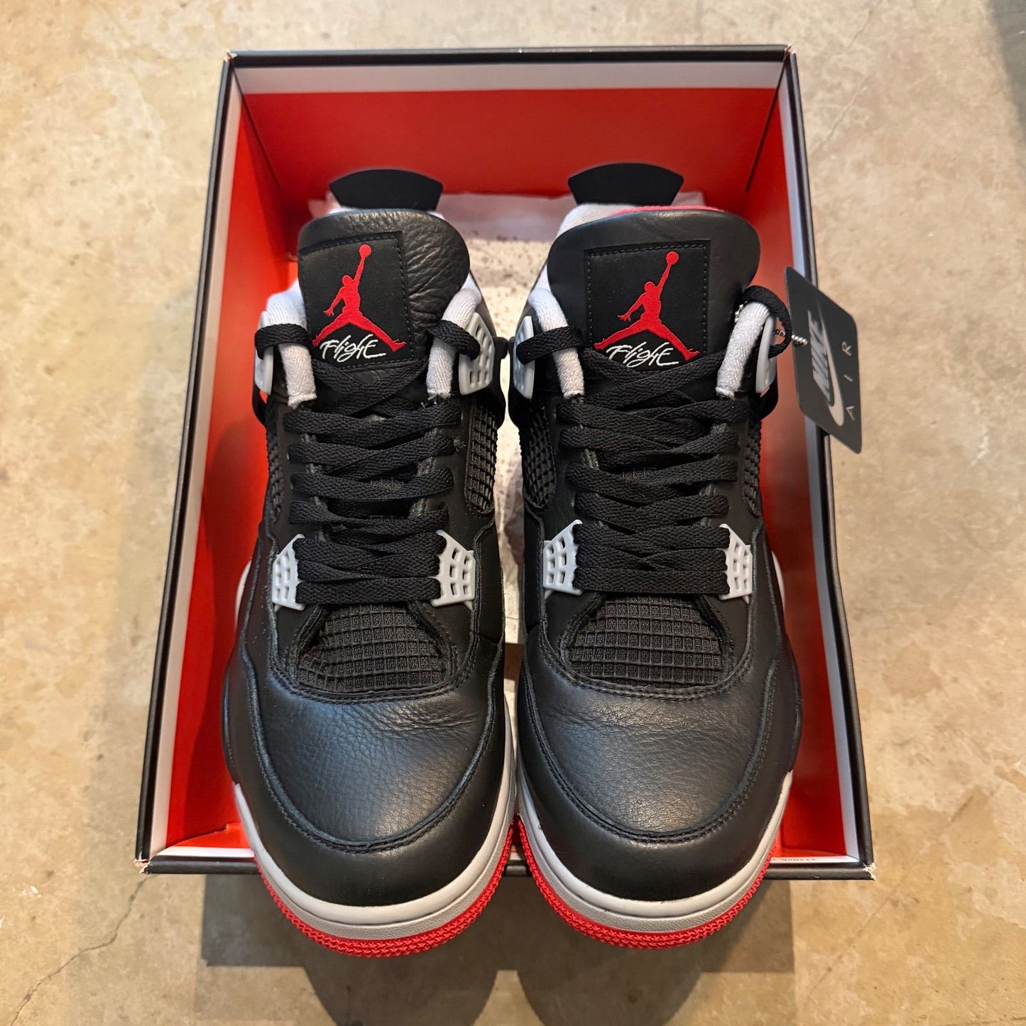 WORN JORDAN 4 "BRED REIMAGINED" - Used/Worn