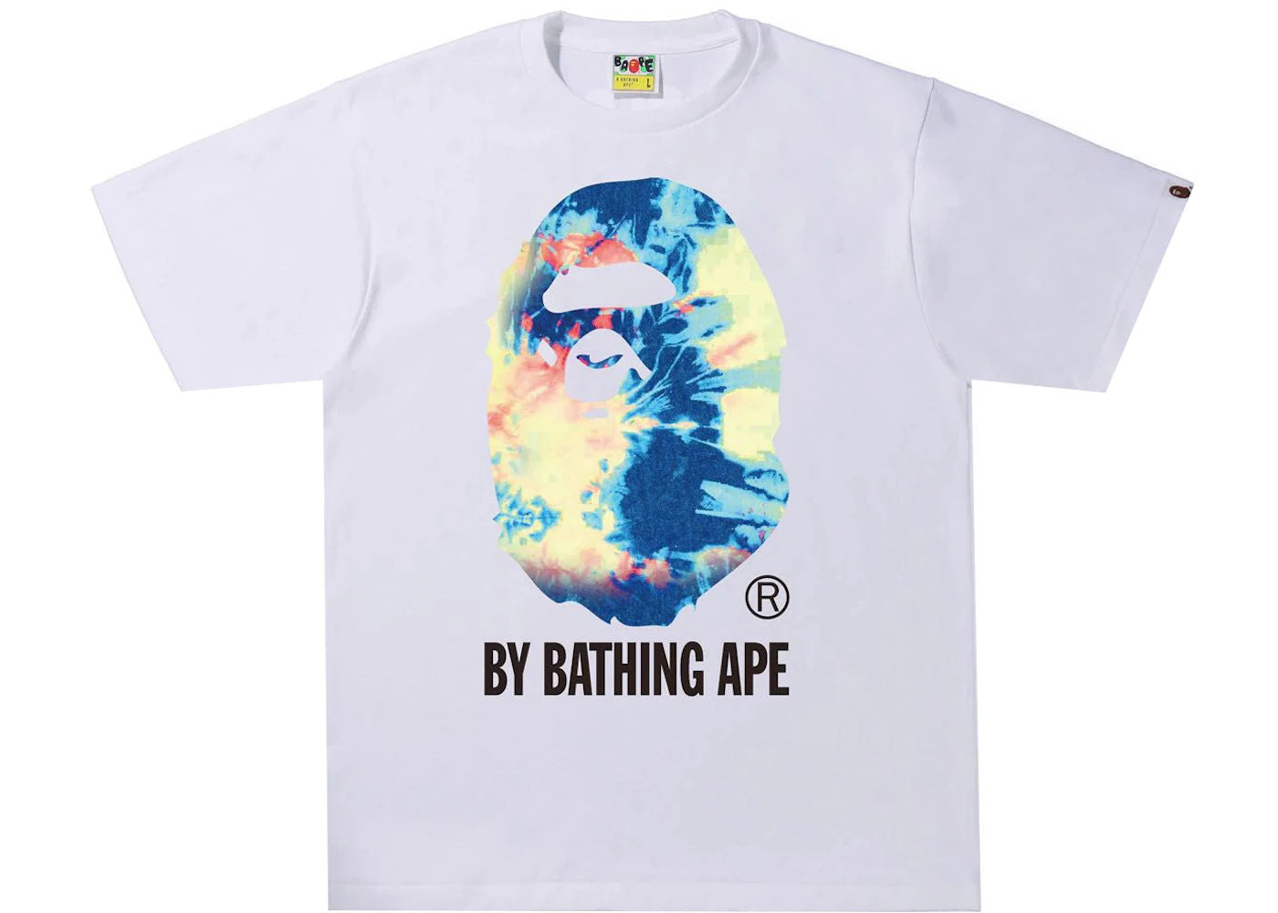 BAPE Tie Dye By Bathing Ape Tee White/Multicolor