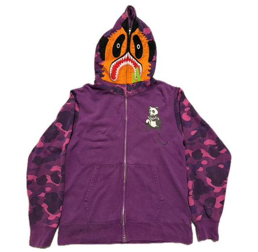 BAPE Camo Panda Zip Up Hoodie - Used/Worn