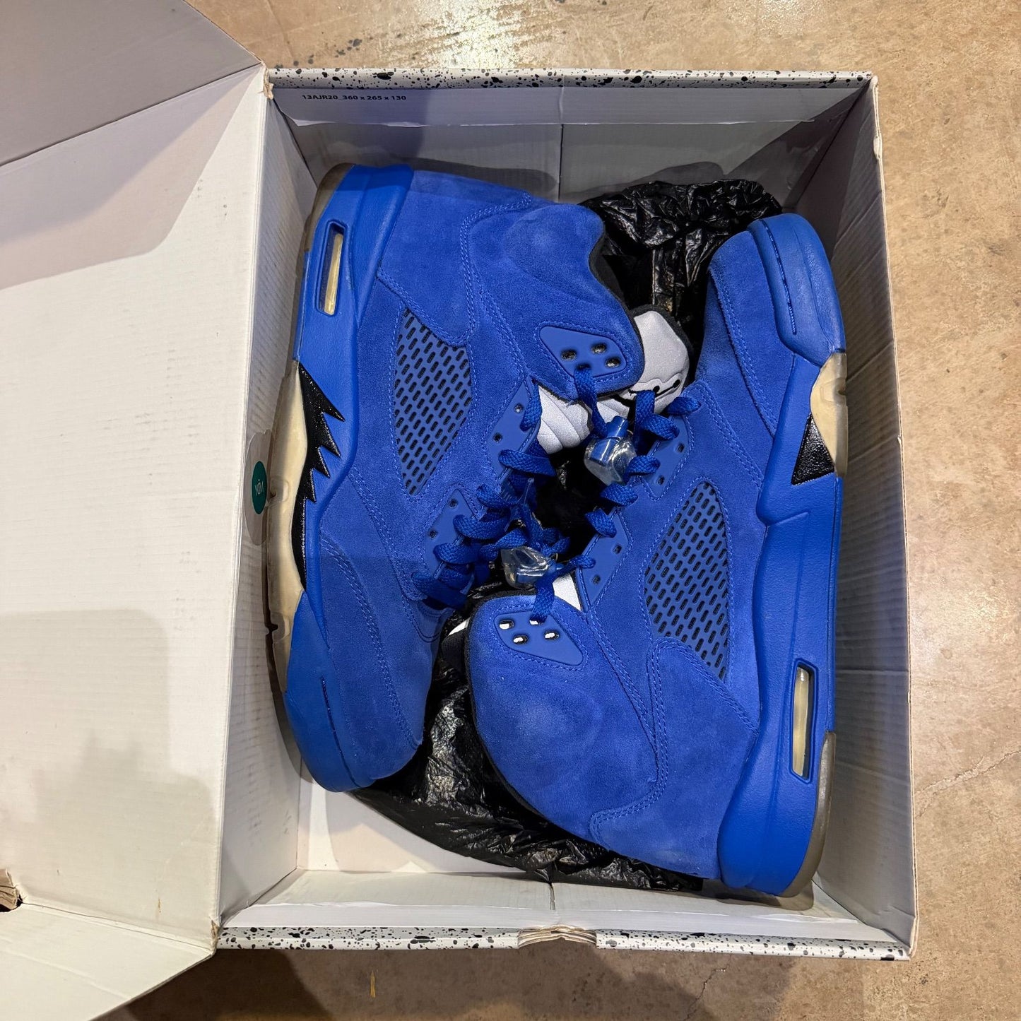 WORN JORDAN 5 "BLUE SUEDE" - Used/Worn