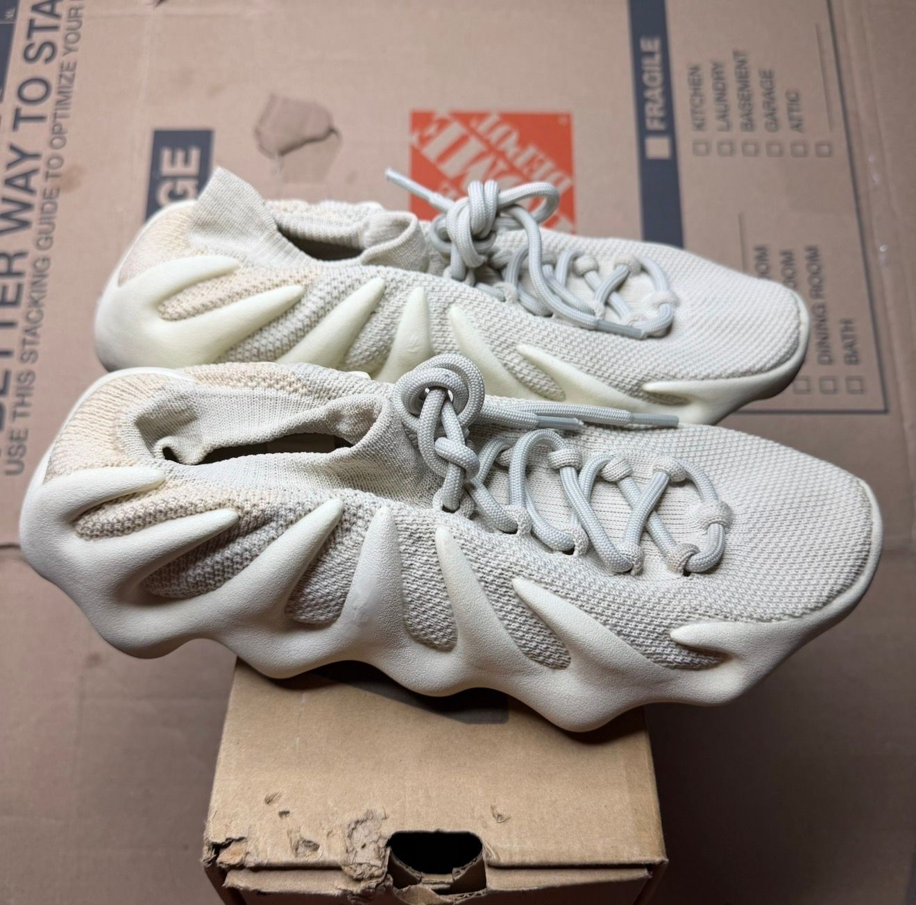WORN YEEZY 450 "CLOUD WHITE" - Used/Worn