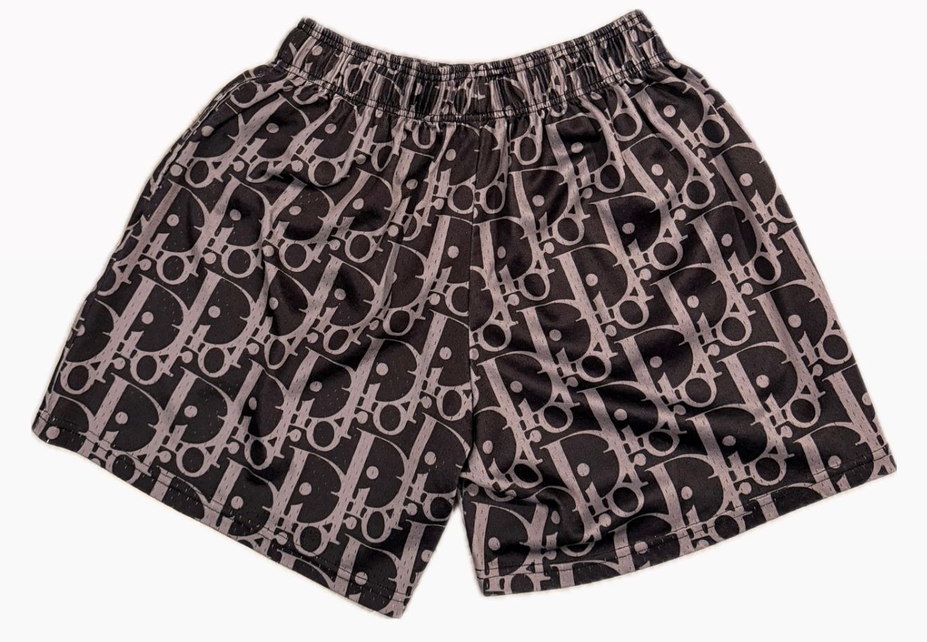 Black/Grey Dior Gym Shorts