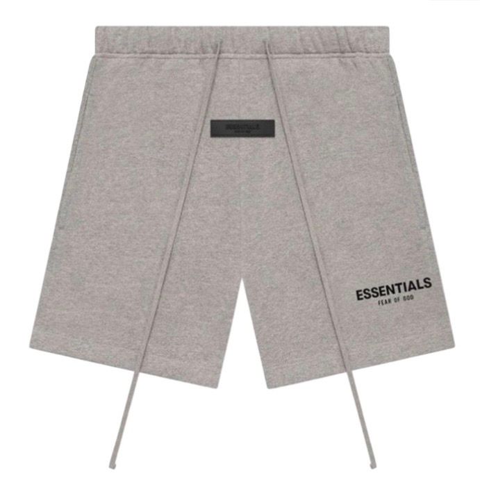 ESSENTIALS DARK OATMEAL SHORTS