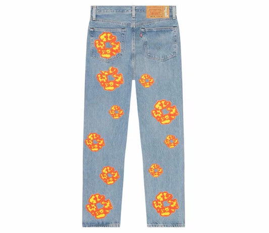 Denim Tears X Offset Light Wash Jeans